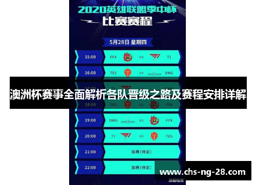 澳洲杯赛事全面解析各队晋级之路及赛程安排详解